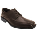 Front - Roamers Mens Superlite Lace-Up Leather Shoes