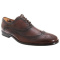 Front - Goor Mens Leather Lace-Up Oxford Brogue Shoes