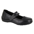 Front - Mod Comfys Womens/Ladies Softie Leather Extra Wide Mary Janes