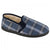 Front - Dunlop Mens Checked Slippers