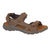 Front - Roamers Mens Leather Flat Sports Sandals