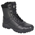 Front - Grafters Mens Tiger Leather Combat Boots