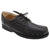 Front - Roamers Mens Canoe Front Apron Tie Softie Leather Shoes