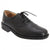 Front - Roamers Mens Softie Leather Blind Eye Flexi Capped Oxford Shoes