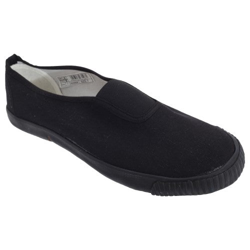 Front - Dek Adults Unisex Gusset Canvas Plimsolls