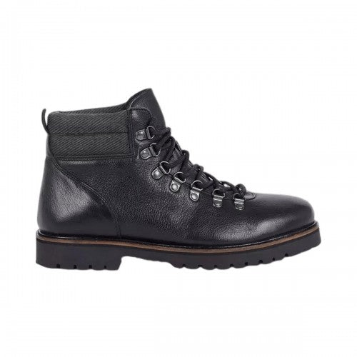 Front - Mantaray Mens Leon Leather Hiking Boots