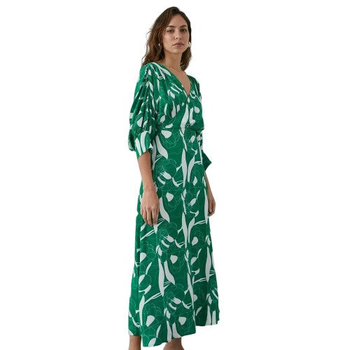 Front - Principles Womens/Ladies Floral Batwing Sleeve Midi Dress