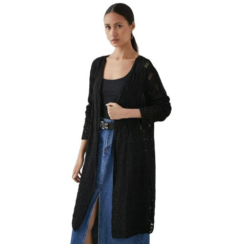 Front - Principles Womens/Ladies Crochet Cardigan