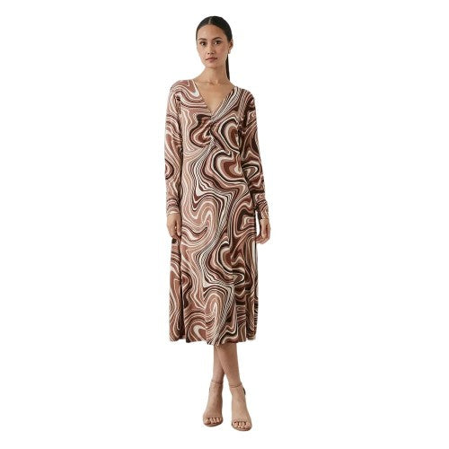 Front - Principles Womens/Ladies Swirl Midi Dress