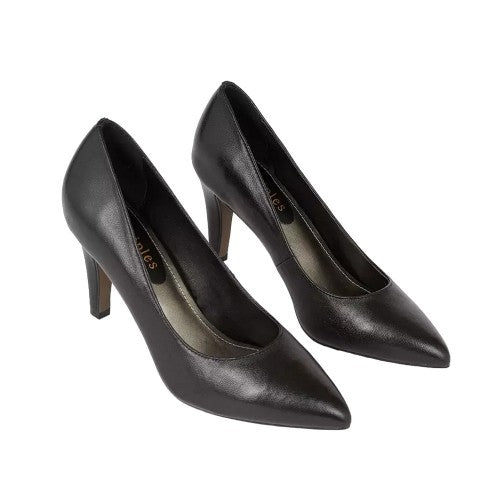 Front - Principles Womens/Ladies Danielle Leather Pointed Court Shoes