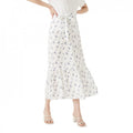 Front - Maine Womens/Ladies Ditsy Print Tiered Midi Skirt