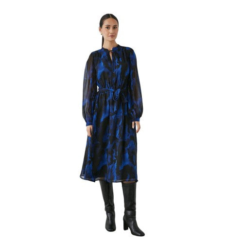 Front - Principles Womens/Ladies Acid Wash Button-Down Midi Dress