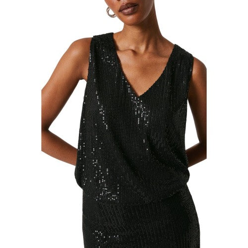 Front - Principles Womens/Ladies Sequin V Neck Camisole