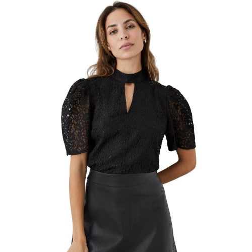 Front - Principles Womens/Ladies Lace Keyhole Top