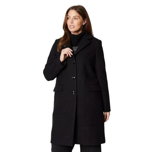 Front - Principles Womens/Ladies Long Length Fitted And Flared Coat