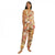 Front - Debenhams Womens/Ladies Autumn Garden Cuffed Ankle Pyjama Set