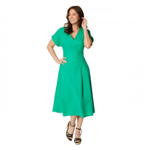 Principles Womens/Ladies Linen Blend Pleated Midi Dress – Universal Textiles