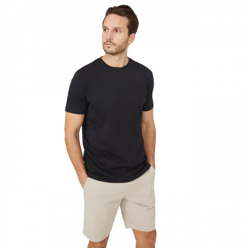 Front - Maine Mens Plain Cotton Crew Neck T-Shirt