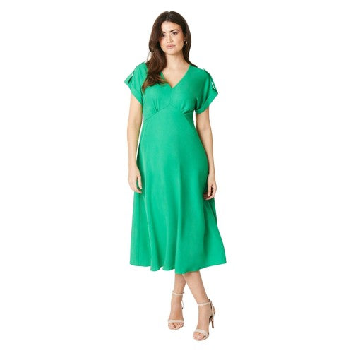 Front - Debenhams Womens/Ladies Satin Midi Dress