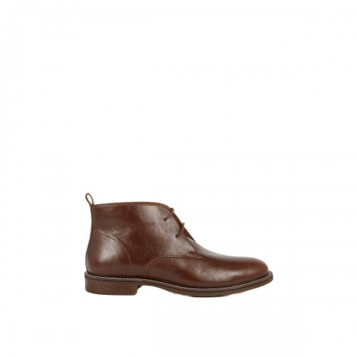 Front - Mantaray Mens Heritage Leather Chukka Boots