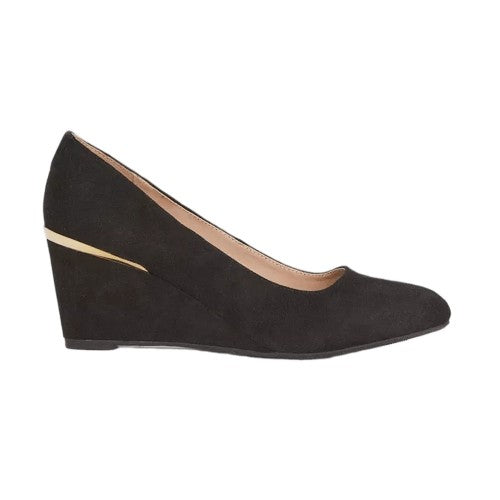 Front - Dorothy Perkins Womens/Ladies Duke Round Toe Wedge Court Shoes