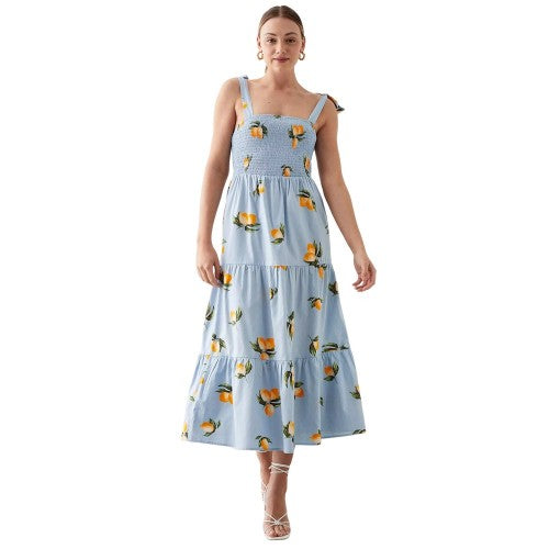 dorothy perkins off the shoulder dress Dorothy Perkins Womens/Ladies Lemon Tie Shoulder Midi Dress – Universal  Textiles
