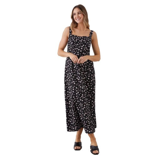 Front - Dorothy Perkins Womens/Ladies Floral Square Neck Cami Midi Dress