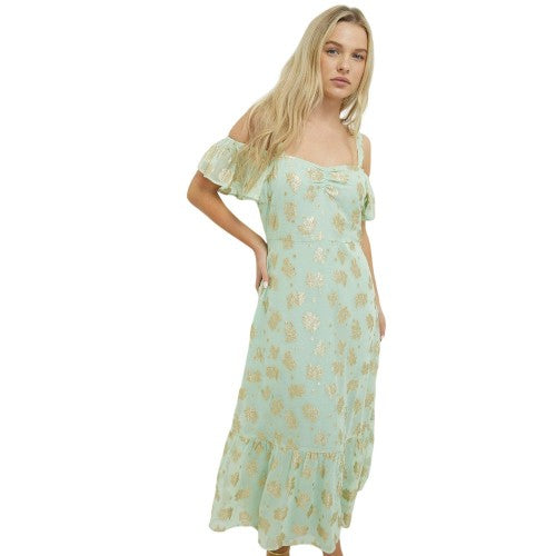 dorothy perkins off shoulder dress Dorothy Perkins Womens/Ladies Metallic Jacquard Cold Shoulder Petite –  Universal Textiles