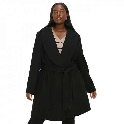 Front - Dorothy Perkins Womens/Ladies Wrap Curve Short Coat