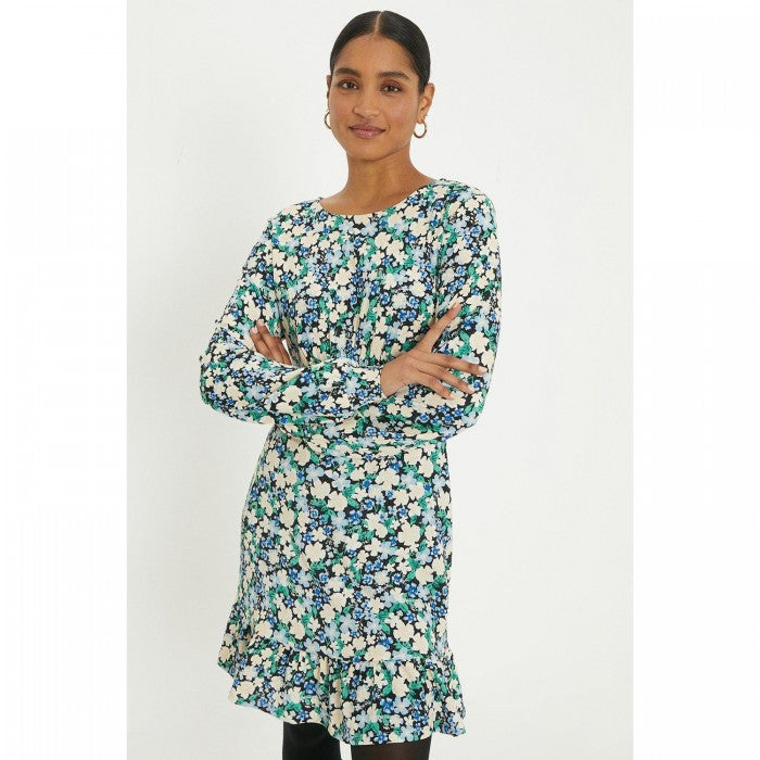 Front - Dorothy Perkins Womens/Ladies Floral Frill Hem Mini Dress