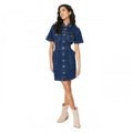 Front - Dorothy Perkins Womens/Ladies Denim Petite Mini Dress