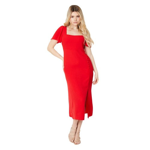 Dorothy Perkins Womens/Ladies Button Detail Midi Dress – Universal Textiles