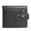 Front - Eastern Counties Leather Bi-Fold Wallet With Zip Detail