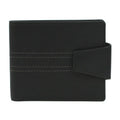 Front - Eastern Counties Leather Unisex Adult Elijah Bi-Fold Leather Stitch Detail Wallet