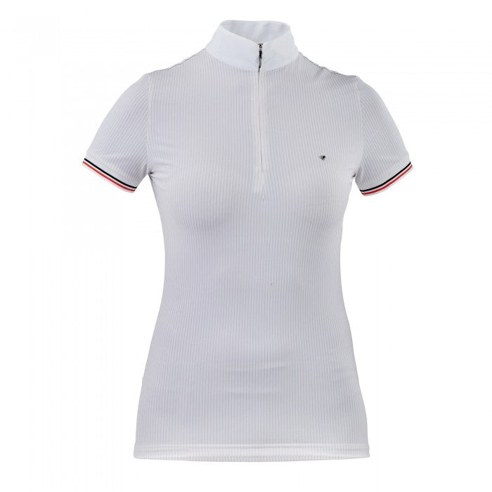Front - Aubrion Girls Arcaster Pinstripe Show Shirt