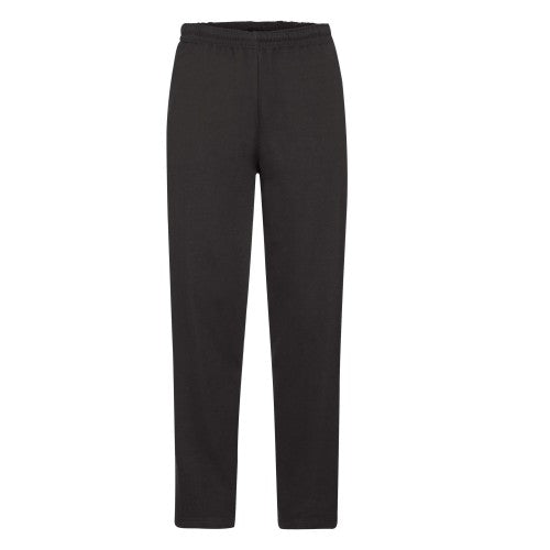 Front - Fruit of the Loom Mens Open Hem Jogging Bottoms