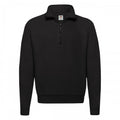 Front - Fruit of the Loom Mens Classic Zip Neck Sweatshirt