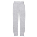 Front - Fruit Of The Loom Childrens/Kids Premium Heather Elasticated Cuff Jogging Bottoms