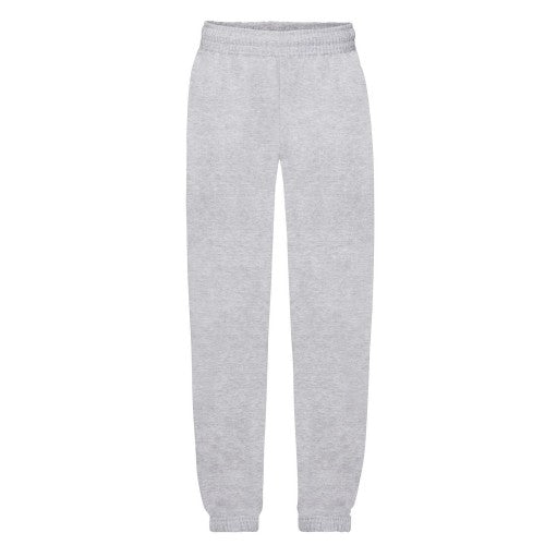 Front - Fruit Of The Loom Childrens/Kids Premium Heather Elasticated Cuff Jogging Bottoms