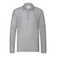 Front - Fruit of the Loom Mens Premium Long-Sleeved Polo Shirt