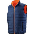Front - Result Safeguard Mens Reversible Soft Padded Safety Gilet