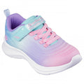 Front - Skechers Girls Jumpsters 2.0 - Blurred Dreams Trainers