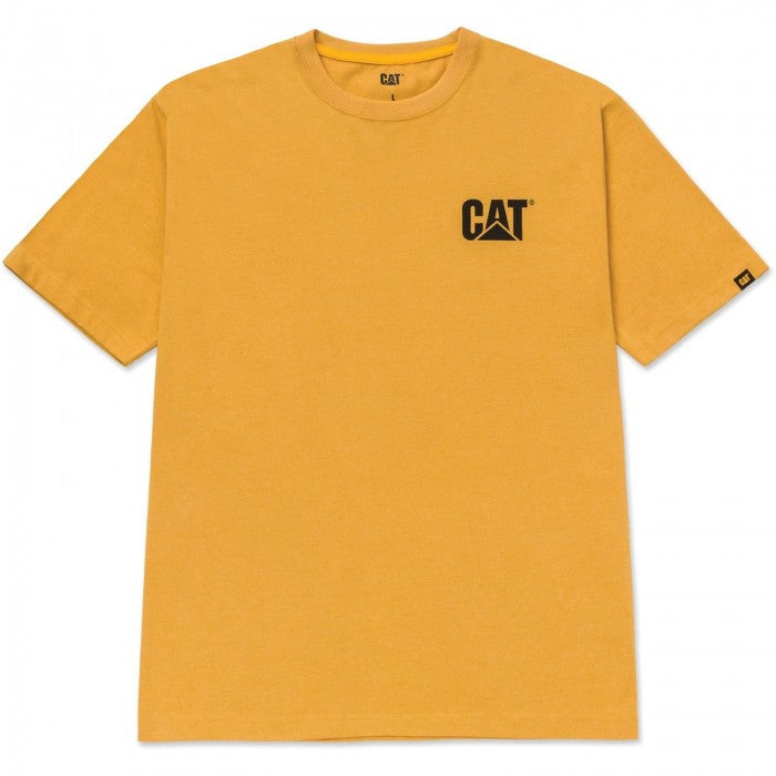 Khaki Brown - Front - Caterpillar Mens Trademark T-Shirt