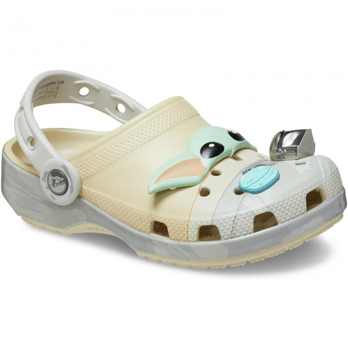 Front - Crocs Childrens/Kids Classic Grogu Star Wars: The Mandalorian Clogs