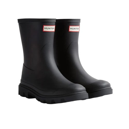 Front - Hunter Mens Downpour Short Wellington Boots