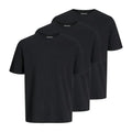 Front - Jack And Jones Mens Plain Short-Sleeved T-Shirt (Pack of 3)