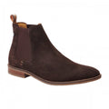 Front - Base London Mens Virgil Suede Chelsea Boots