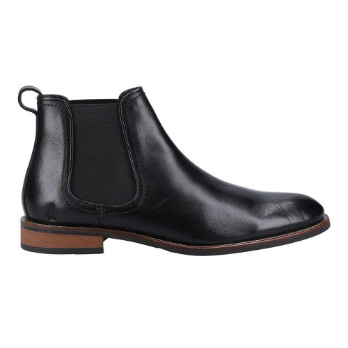 Front - Hush Puppies Mens Diego Leather Chelsea Boots