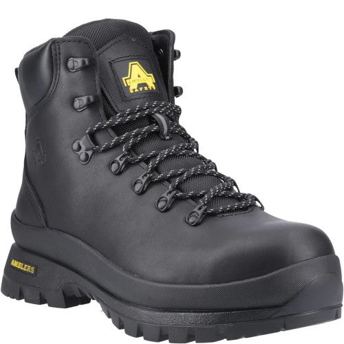Front - Amblers Unisex Adult Cow Leather Safety Boots
