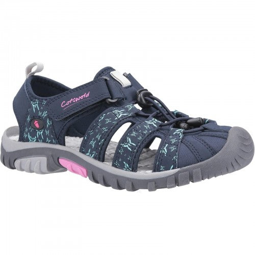 Front - Cotswold Womens/Ladies Sandhurst Touch Fastening Sandal